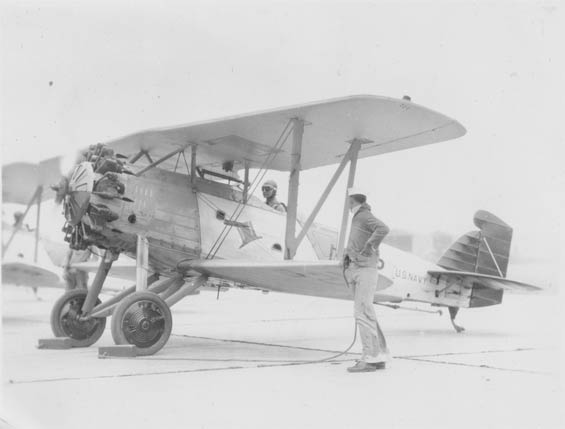 W.H. McMullen in Cockpit, Ca. 1929-30